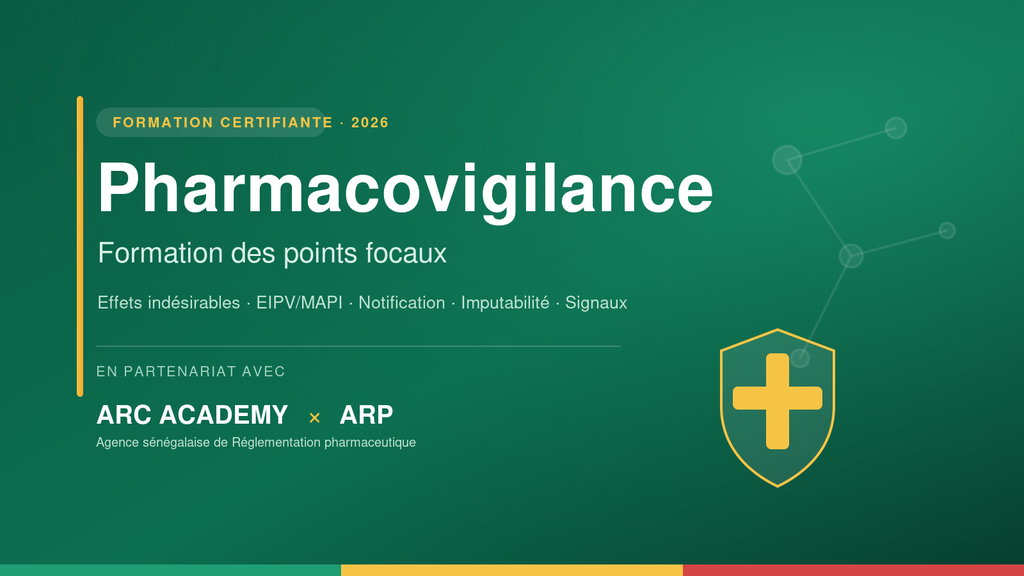 Pharmacovigilance — Formation des points focaux (ARP)